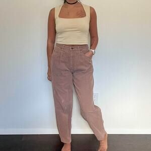 Vintage brown corduroy pants high waisted